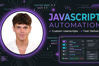 write custom javascript scripts and browser automations