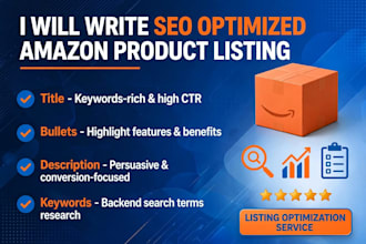 write SEO amazon product description