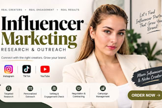 research influencers, outreach influencers negotiate influencers for brand deals