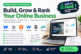 design webflow bubble etsy audit weweb bildr noloco SEO strategies etsy listings