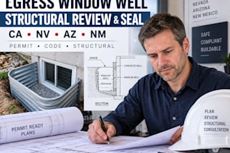 ca nv az nm egress window structural review nevada arizona new mexico