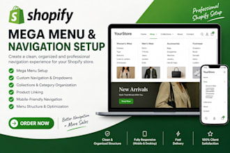 shopify navigation shopify menu mega menu shopify website shopify collection