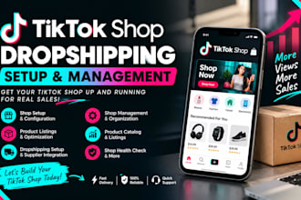 setup and manage tik tok shop dropshipping tiktok shop tiktok product listings