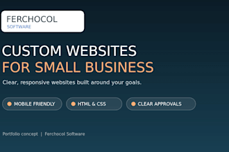 build a modern responsive website for your small business
