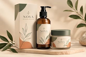 create a winning product label, packaging and box design and luxury box design