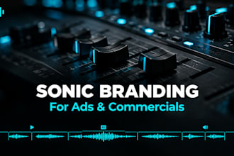 design unique sonic branding and sound logo for your ad or commercial
