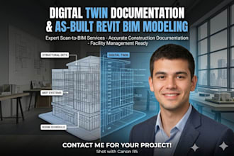 do digital twin documentation and as built revit bim modeling