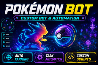 create pokemon bot for automation and more