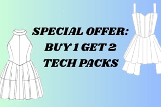create a professional fashion tech pack