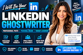 be your linkedin copywriter and ghostwriter for posts and articles