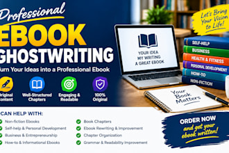 ghostwrite a professional ebook for you