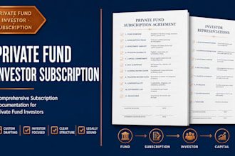 draft a comprehensive private fund investor subscription agreement