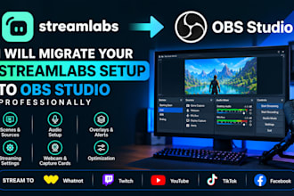 migrate your streamlabs setup to obs studio professionally