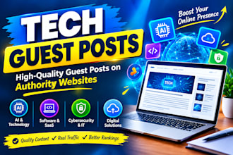 build high quaility tech guest post backlinks