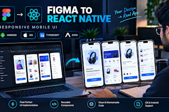 convert figma designs into react native expo mobile UI