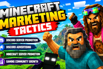 do minecraft marketing, discord advertising, minecraft gaming server promotion