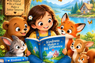 illustrate children story book illustration, children book