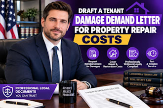 draft a tenant damage demand letter for property repair costs