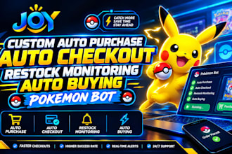 do custom auto purchase auto checkout restock monitoring auto buy pokemon vormac