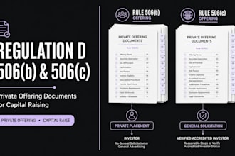 draft regulation d 506b and 506c offering documents for capital raises
