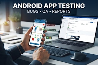 manually test your android app and report bugs with screenshots