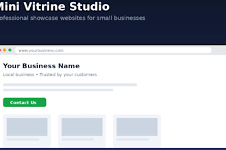 design a modern website for your business