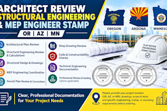 architect review structural engineering mep engineer stamp in or az mn