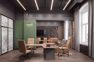 refurbish interior of offices, warehouse, restaurant, supermarket space planning