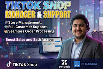 manage tiktok shop, customer service, and order processing