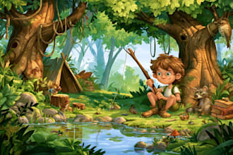 child book illustration, picture book illustration