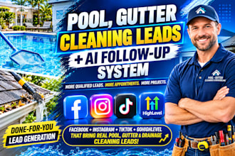 setup marketing for pool leads gutter cleaning leads home remodeling leads media