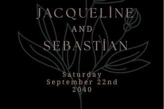 digital wedding invitation desing