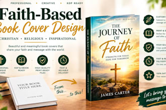 design faith based christian religious book cover design for KDP ebook cover