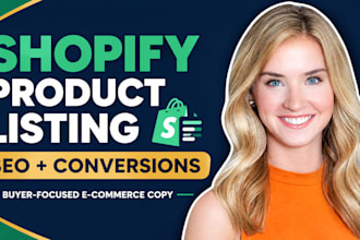 optimize shopify or amazon product listing with SEO copywriting