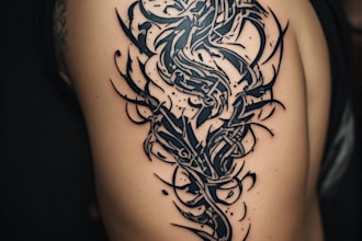 create a tribal tattoo design