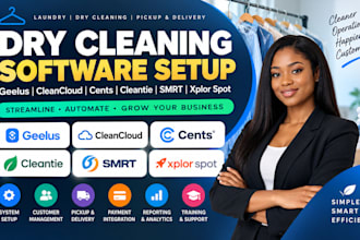 setup dry cleaning geelus software cleantie cents cleancloud smrt xplor spot