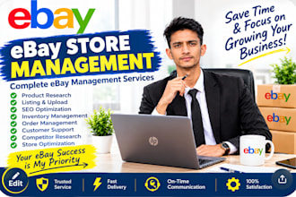 be your ebay store manager and virtual assistant