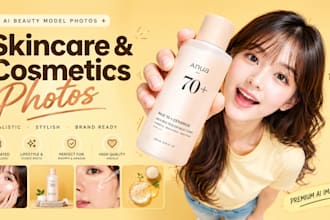 create ai beauty model photos for skincare and cosmetics brands