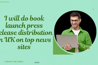do book launch press release distribution in UK on top news sites