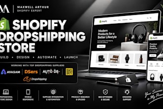 build shopify dropshipping store shopify website with avasam dsers autods bigbuy