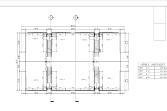 draft architectural floorplans planning and permit on revit