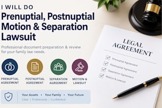 do prenuptial, postnuptial agreement and lawsuit