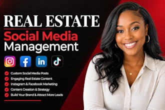 be your real estate social media manager content creator and realtor marketing