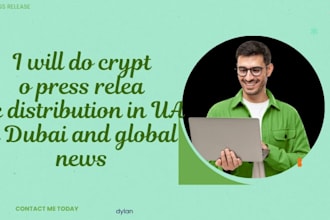 do crypto press release distribution in uae dubai and global news sites