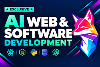 build custom ai software, websites and full stack ai web applications