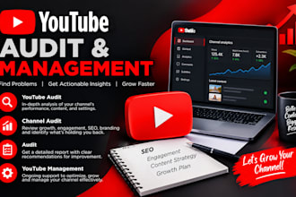 audit your youtube channel and provide optimization report