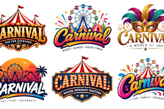 design a professional , festival, amusement, entertainment, event carnival logo