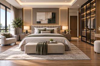 design 3d interior design for bedroom, kitchen, bathroom, basement remodel