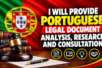 provide portuguese legal document analysis, research and consultation
