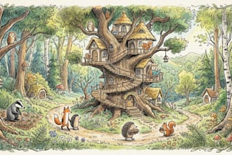 create a hand drawn illustration